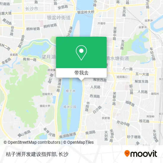 桔子洲开发建设指挥部地图
