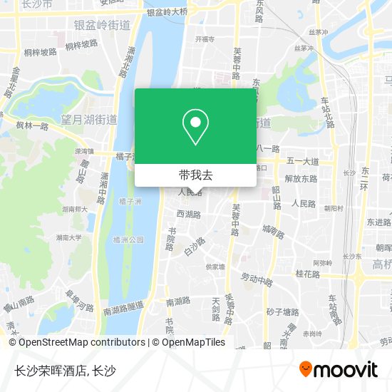 长沙荣晖酒店地图