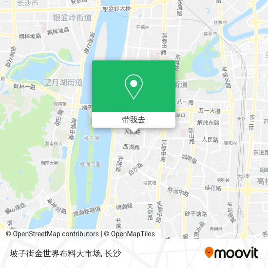 坡子街金世界布料大市场地图