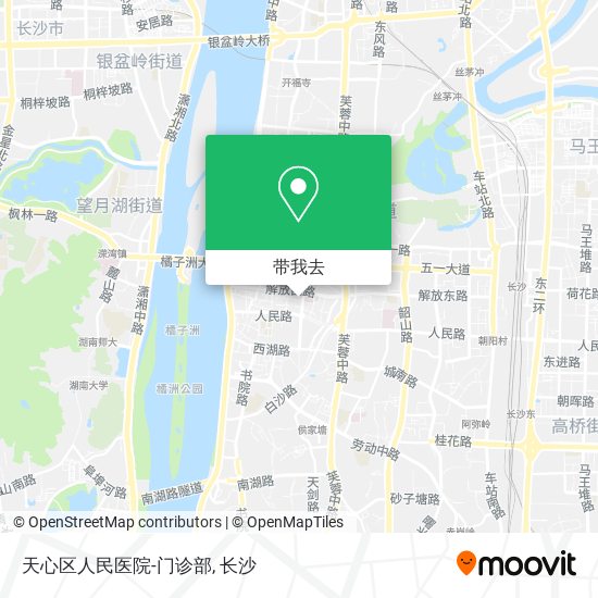 天心区人民医院-门诊部地图