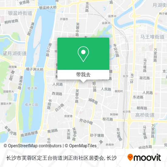 长沙市芙蓉区定王台街道浏正街社区居委会地图