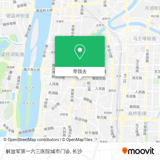 解放军第一六三医院城市门诊地图