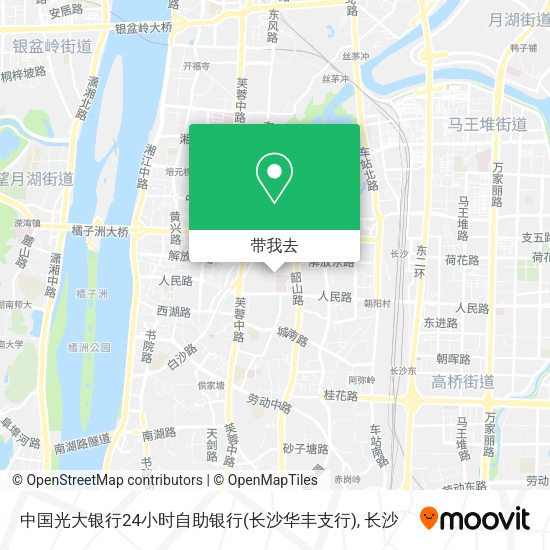 中国光大银行24小时自助银行(长沙华丰支行)地图