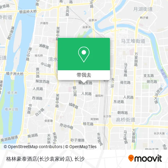 格林豪泰酒店(长沙袁家岭店)地图