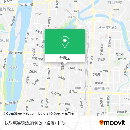 快乐惠连锁酒店(解放中路店)地图