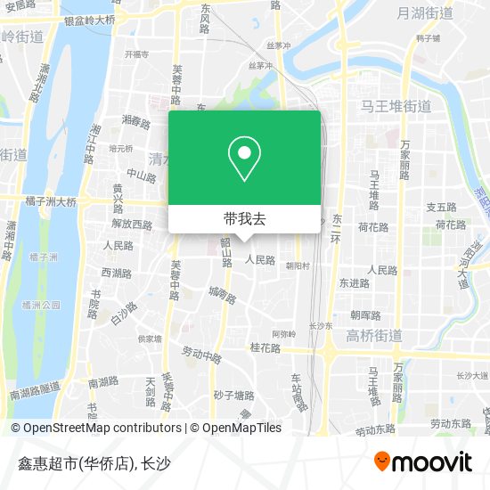 鑫惠超市(华侨店)地图