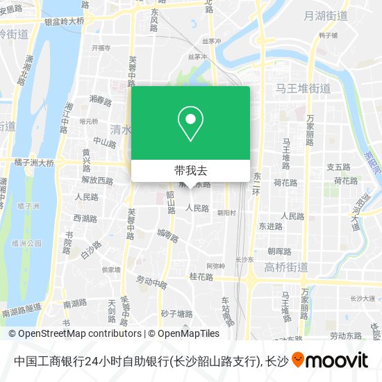 中国工商银行24小时自助银行(长沙韶山路支行)地图