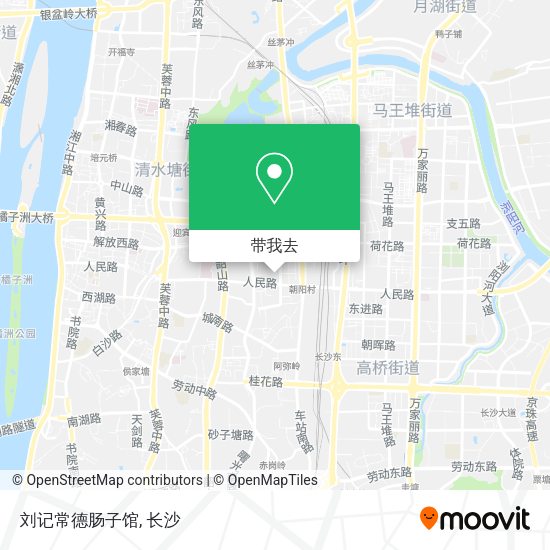 刘记常德肠子馆地图