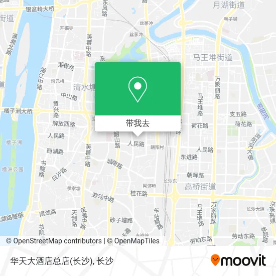 华天大酒店总店(长沙)地图