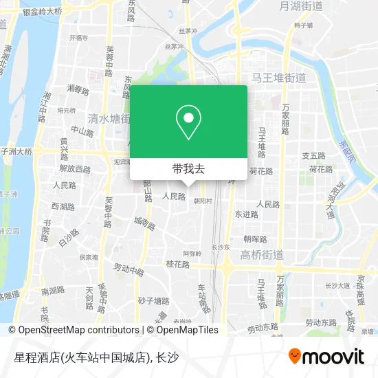 星程酒店(火车站中国城店)地图