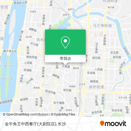 金牛角王中西餐厅(大剧院店)地图