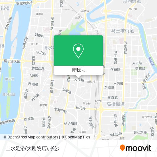 上水足浴(大剧院店)地图