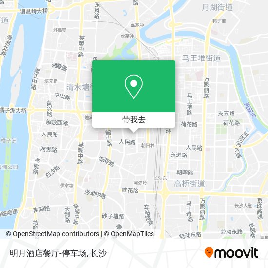 明月酒店餐厅-停车场地图