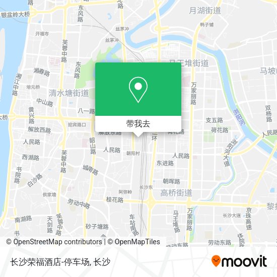 长沙荣福酒店-停车场地图