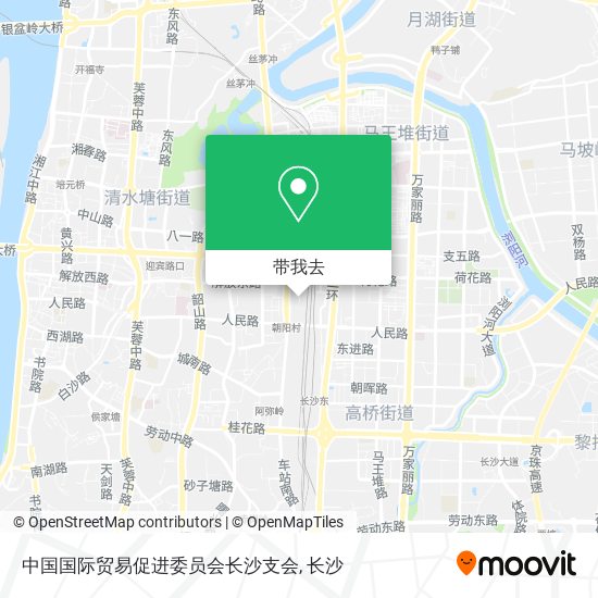 中国国际贸易促进委员会长沙支会地图