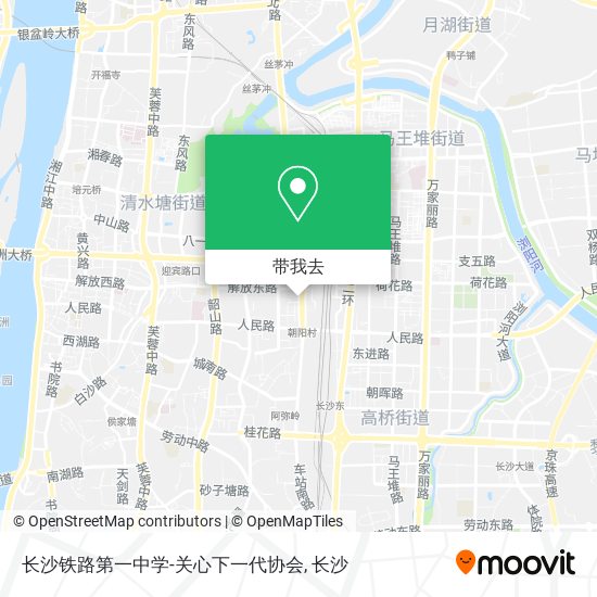 长沙铁路第一中学-关心下一代协会地图