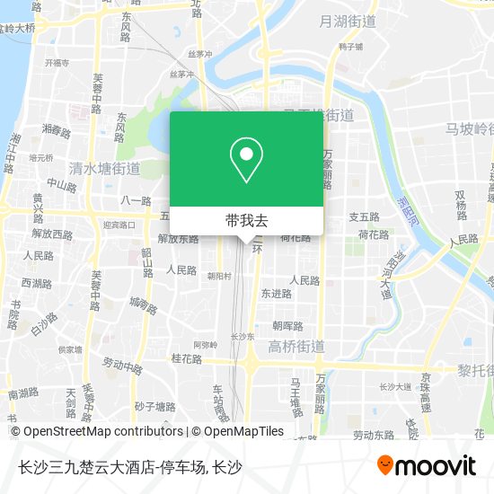 长沙三九楚云大酒店-停车场地图