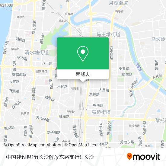 中国建设银行(长沙解放东路支行)地图