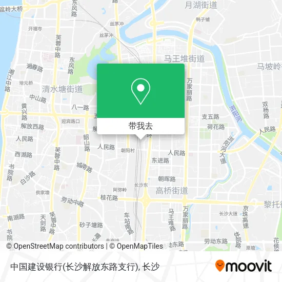 中国建设银行(长沙解放东路支行)地图