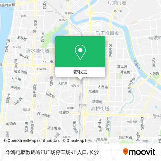 华海电脑数码通讯广场停车场-出入口地图