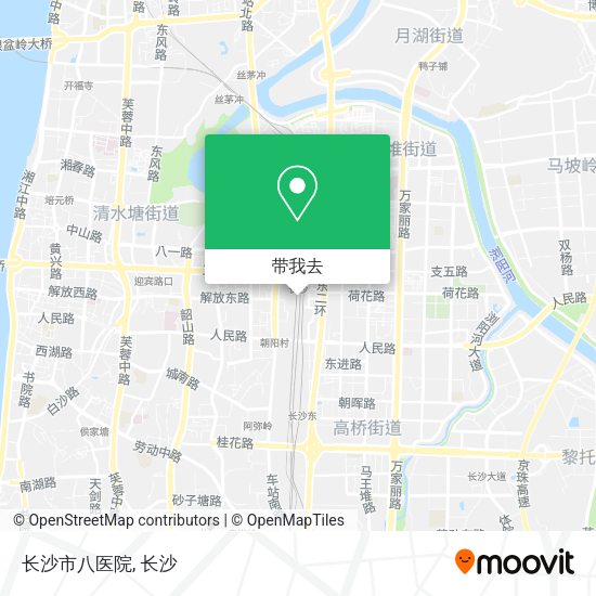长沙市八医院地图