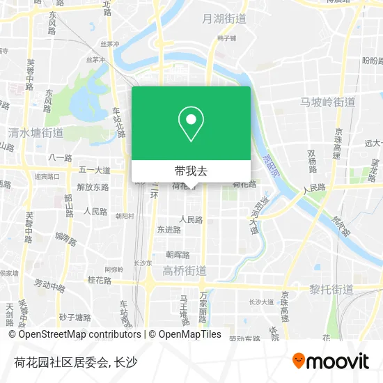荷花园社区居委会地图