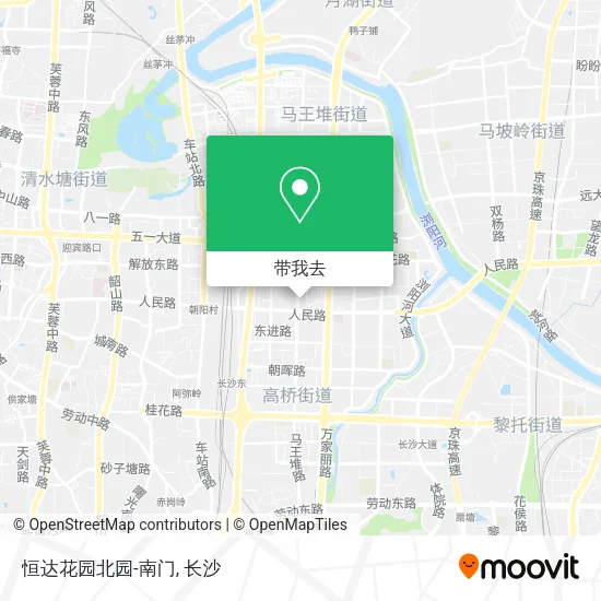 恒达花园北园-南门地图
