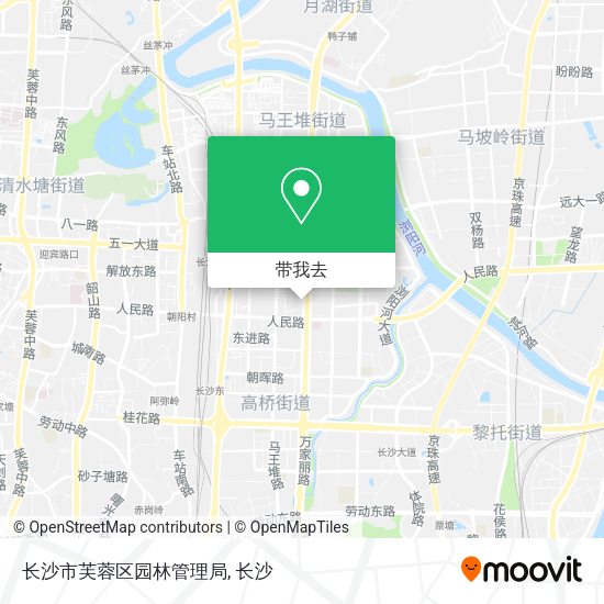 长沙市芙蓉区园林管理局地图