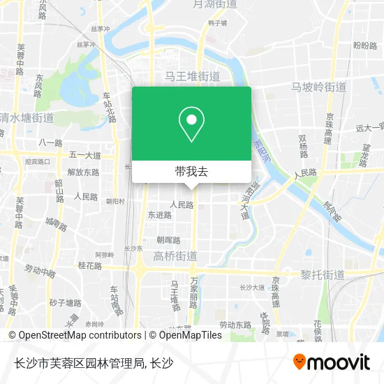 长沙市芙蓉区园林管理局地图