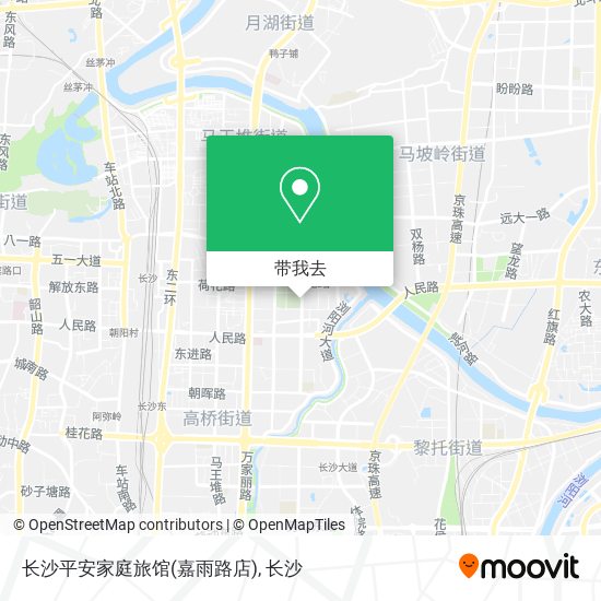 长沙平安家庭旅馆(嘉雨路店)地图