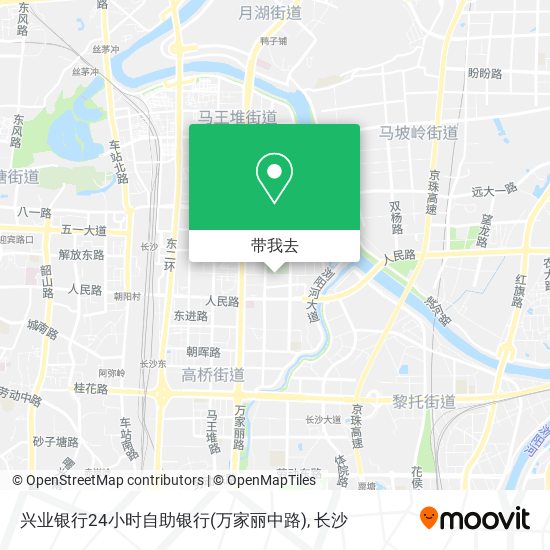 兴业银行24小时自助银行(万家丽中路)地图