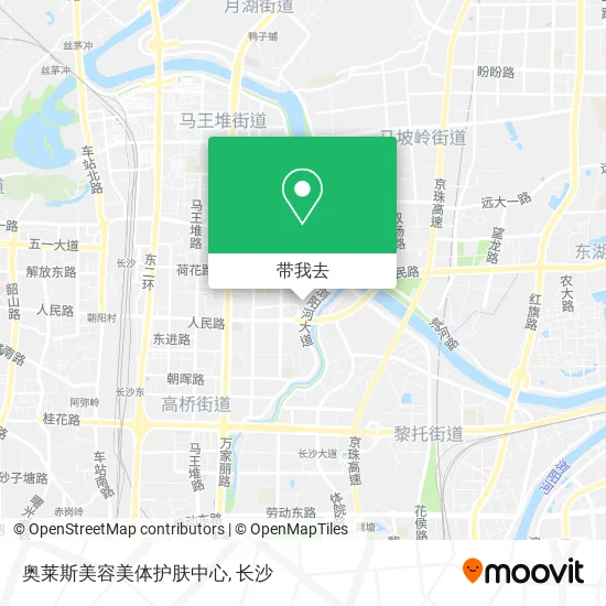 奥莱斯美容美体护肤中心地图