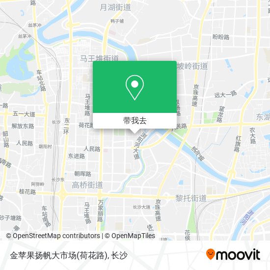 金苹果扬帆大市场(荷花路)地图