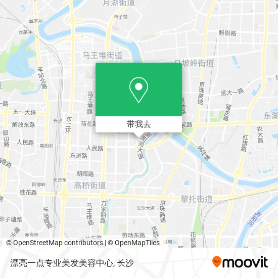 漂亮一点专业美发美容中心地图