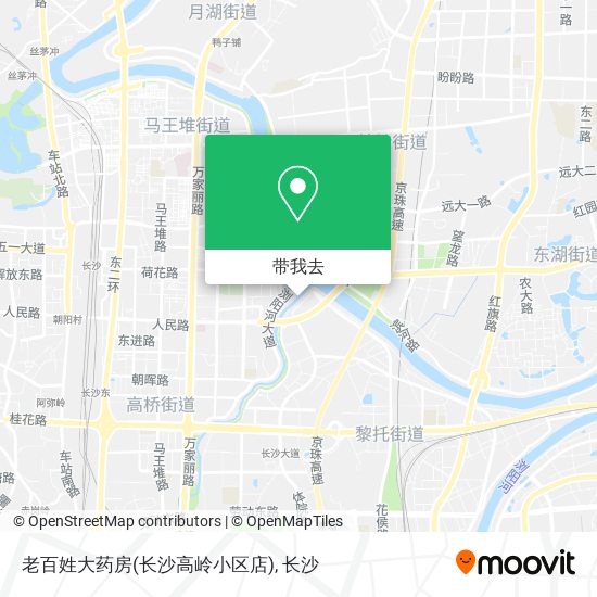 老百姓大药房(长沙高岭小区店)地图
