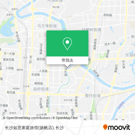 长沙如意家庭旅馆(扬帆店)地图
