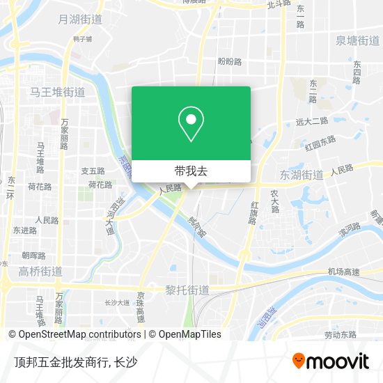 顶邦五金批发商行地图