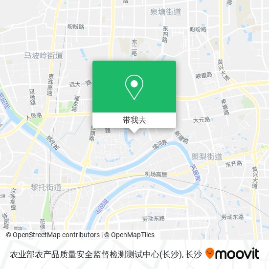农业部农产品质量安全监督检测测试中心(长沙)地图