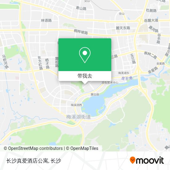 长沙真爱酒店公寓地图