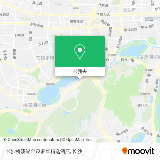 长沙梅溪湖金茂豪华精选酒店地图