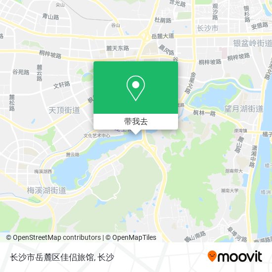 长沙市岳麓区佳侣旅馆地图
