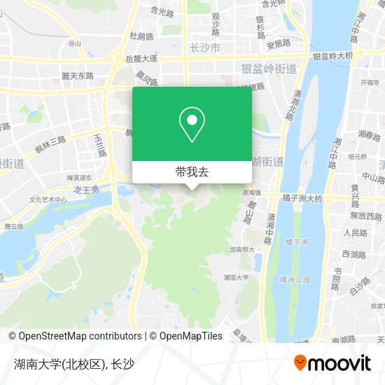 湖南大学(北校区)地图
