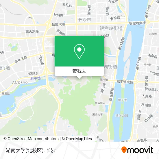 湖南大学(北校区)地图