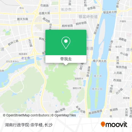 湖南行政学院-崇学楼地图
