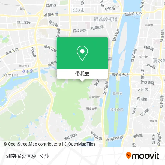 湖南省委党校地图