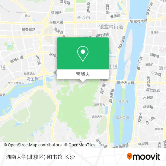 湖南大学(北校区)-图书馆地图