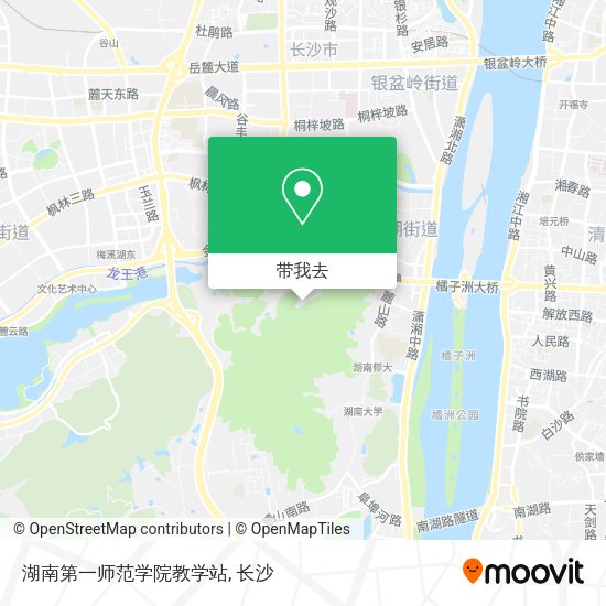 湖南第一师范学院教学站地图