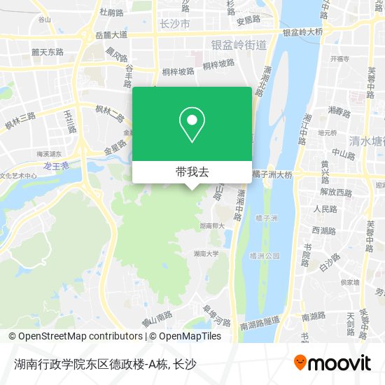 湖南行政学院东区德政楼-A栋地图