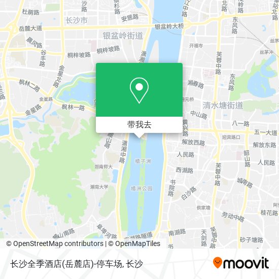 长沙全季酒店(岳麓店)-停车场地图
