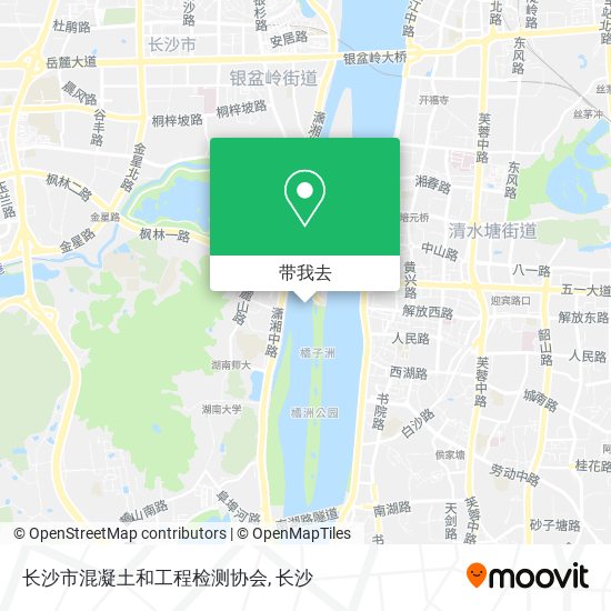 长沙市混凝土和工程检测协会地图